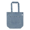 NEUTRAL SOCIETY RAW EDGE DENIM TOTE BAG-BLUE DENIM