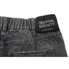 NEUTRAL SOCIETY RAW EDGE DENIM WIDE PANTS-BLACK DENIM