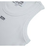 NEUTRAL SOCIETY RAW EDGE RIBBED TANK-WHITE