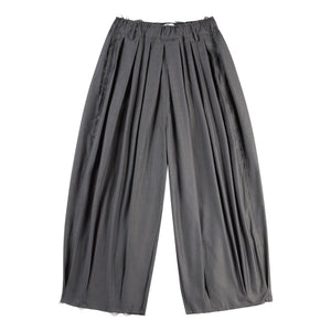 NEUTRAL SOCIETY RAW EDGE WIDE PANTS-GREY