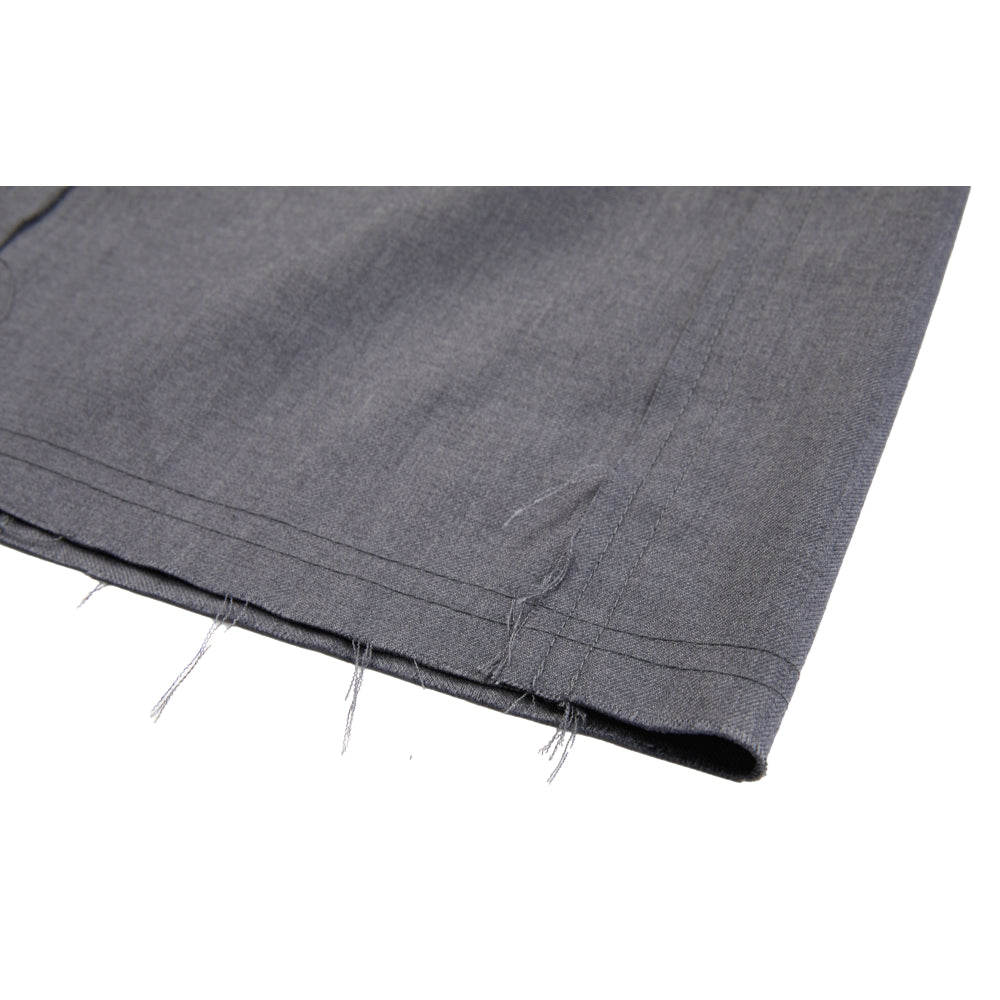NEUTRAL SOCIETY RAW EDGE WIDE SHORTS-GREY