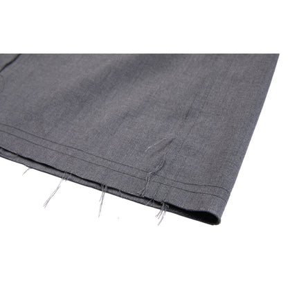 NEUTRAL SOCIETY RAW EDGE WIDE SHORTS-GREY