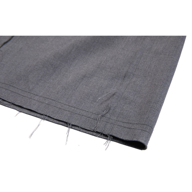 NEUTRAL SOCIETY RAW EDGE WIDE SHORTS-GREY