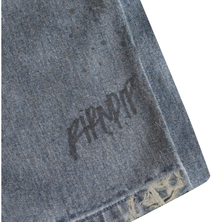 RIPNDIP REAL PANTS WIDE LEG DENIM PANTS-LIGHT WASH