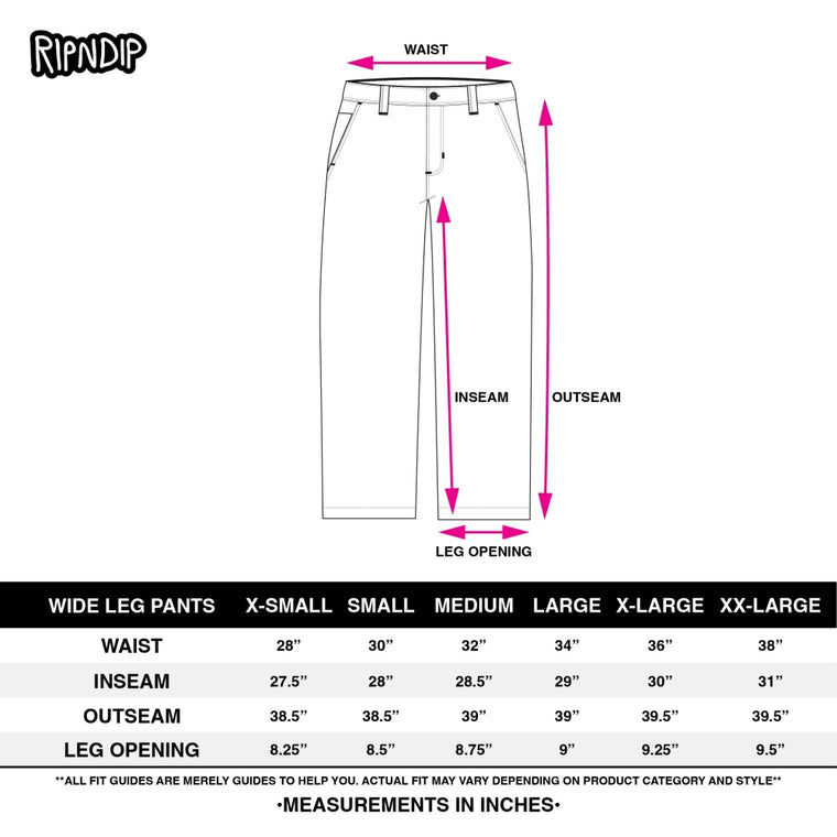 RIPNDIP REAL PANTS WIDE LEG DENIM PANTS-LIGHT WASH