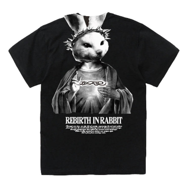 #FR2 REBIRTH IN RABBIT T-SHIRT-BLACK
