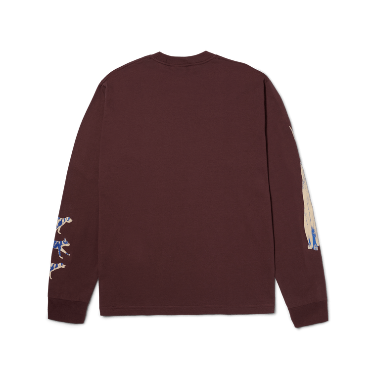 HUF RED MEANS GO L/S TEE-EGGPLANT