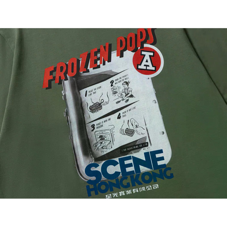 SCENE BY ICE FIRE X RED A FROZEN POPS TEE-GREEN
