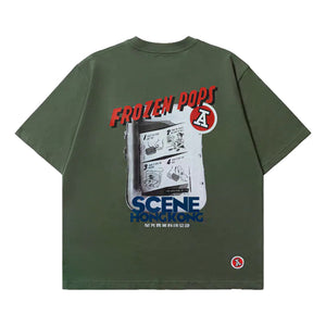 SCENE BY ICE FIRE X RED A FROZEN POPS TEE-GREEN