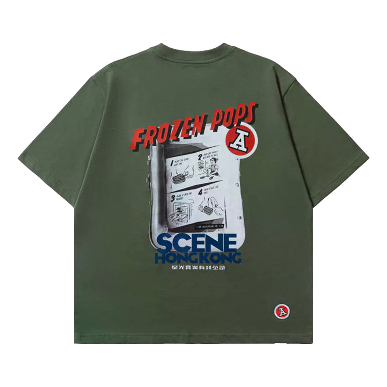 SCENE BY ICE FIRE X RED A FROZEN POPS TEE-GREEN
