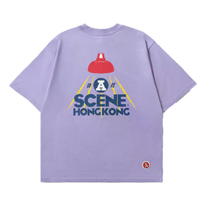 SCENE BY ICE FIRE X RED A LAMPSHAPE TEE-PURPLE