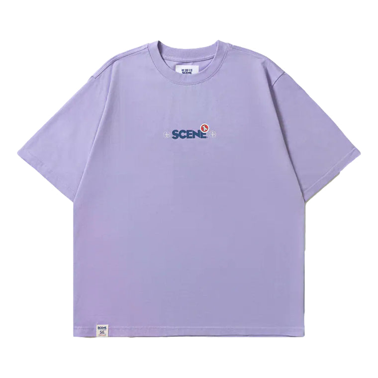 SCENE BY ICE FIRE X RED A LAMPSHAPE TEE-PURPLE