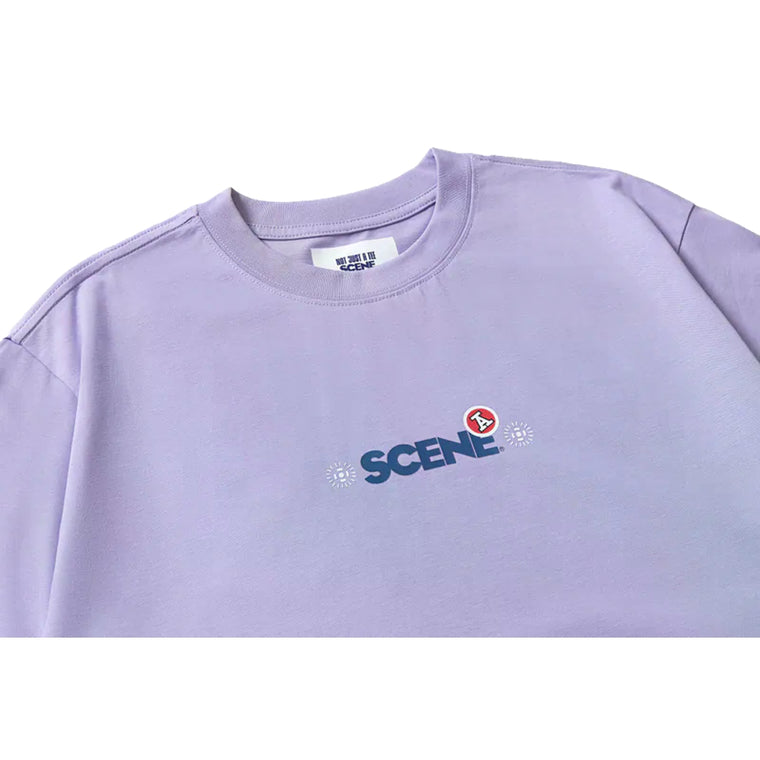 SCENE BY ICE FIRE X RED A LAMPSHAPE TEE-PURPLE