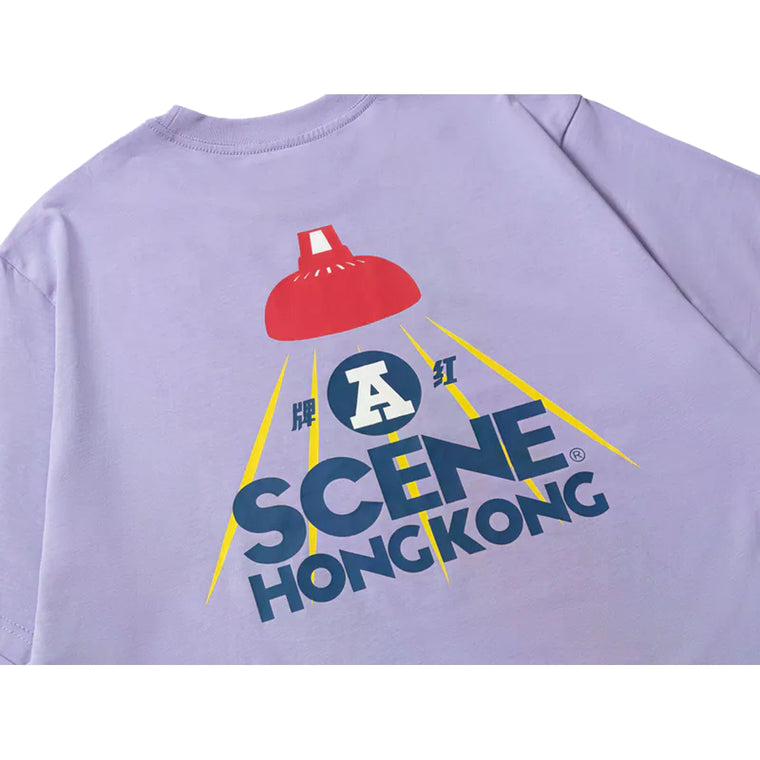 SCENE BY ICE FIRE X RED A LAMPSHAPE TEE-PURPLE