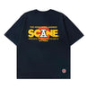 SCENE BY ICE FIRE X RED A LOGO TEE-NAVY