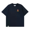 SCENE BY ICE FIRE X RED A LOGO TEE-NAVY
