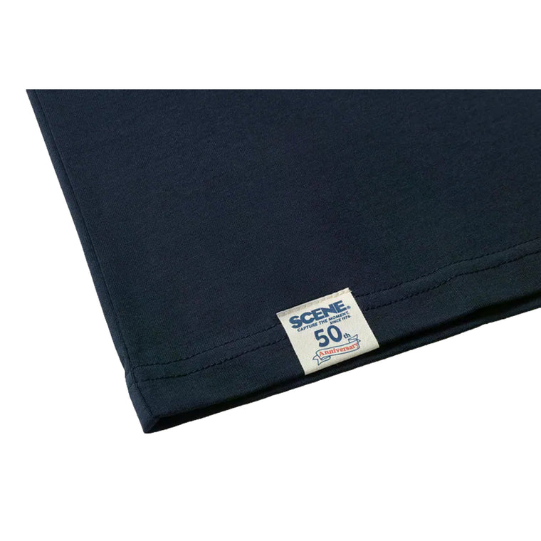 SCENE BY ICE FIRE X RED A LOGO TEE-NAVY