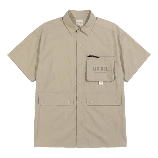 A[S]USL REFLECTIVE LOGO OUTDOOR SHIRT-BEIGE