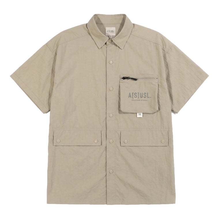 A[S]USL REFLECTIVE LOGO OUTDOOR SHIRT-BEIGE