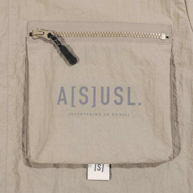 A[S]USL REFLECTIVE LOGO OUTDOOR SHIRT-BEIGE