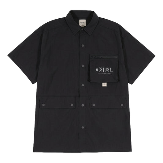 A[S]USL REFLECTIVE LOGO OUTDOOR SHIRT-BLACK