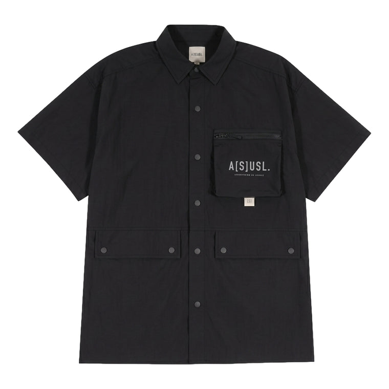 A[S]USL REFLECTIVE LOGO OUTDOOR SHIRT-BLACK