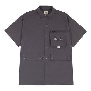 A[S]USL REFLECTIVE LOGO OUTDOOR SHIRT-CHARCOAL