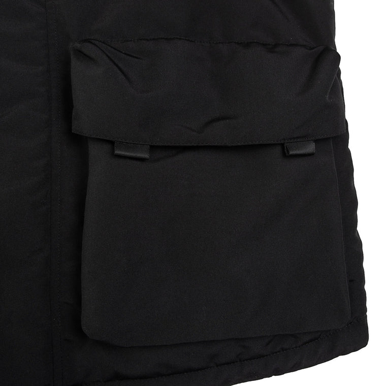 A[S]USL REFLECTIVE LOGO PADDING VEST-BLACK
