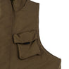 A[S]USL REFLECTIVE LOGO PADDING VEST-BROWN
