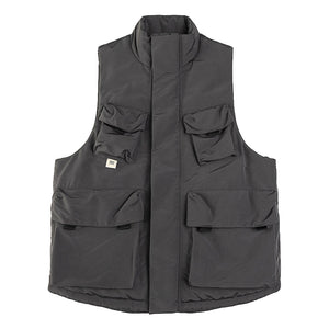 A[S]USL REFLECTIVE LOGO PADDING VEST-CHARCOAL