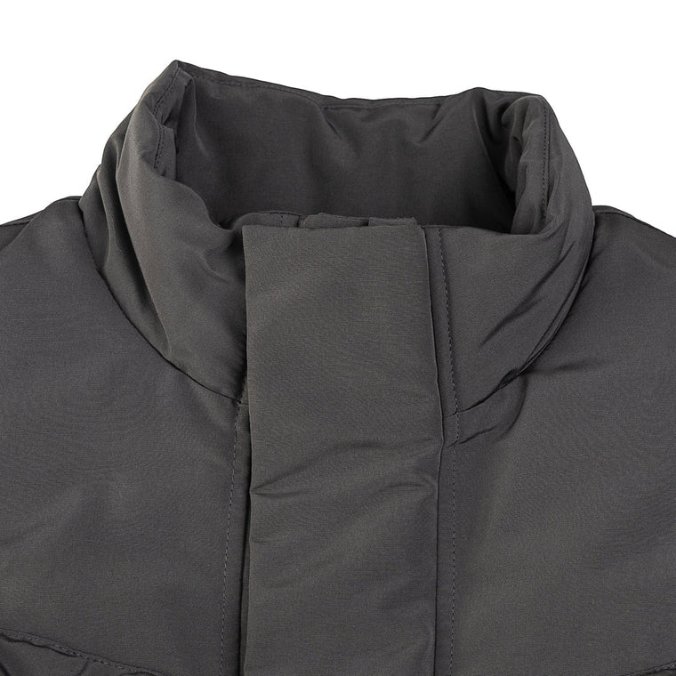 A[S]USL REFLECTIVE LOGO PADDING VEST-CHARCOAL