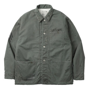 MADNESS REGENERATED 40'S P-47 UTILITY PADDED JACKET ( MADE IN JAPAN )-CHARCOAL