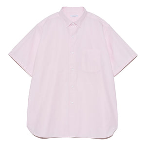 Nanamica REGULAR COLLAR WIND S/S SHIRT-PINK