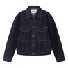 ESPRIT RELAXED FIT CROPPED DENIM JACKET-NAVY