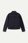 ESPRIT RELAXED FIT CROPPED DENIM JACKET-NAVY