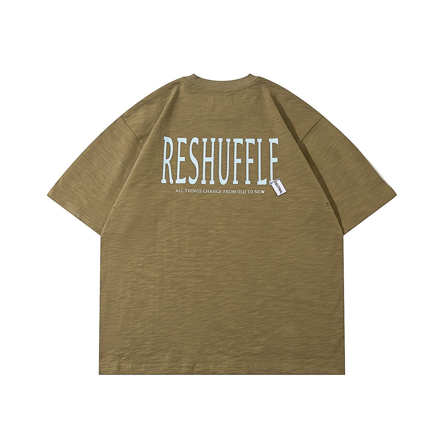 NEUTRAL SOCIETY RESHUFFLE BIG TEE-WOOD