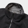 MEANSWHILE REVERSIBLE FLEECE JACKET-LAMP BLACK