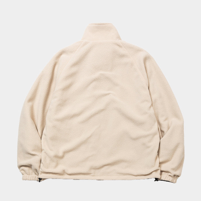 MEANSWHILE REVERSIBLE FLEECE JACKET-OFF WHITE
