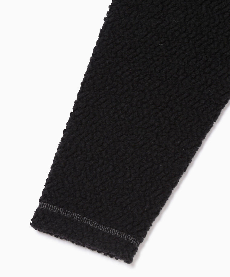 AND WANDER RE WOOL JQ CREW NECK-BLACK