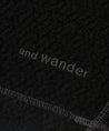 AND WANDER RE WOOL JQ CREW NECK-BLACK
