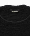AND WANDER RE WOOL JQ CREW NECK-BLACK
