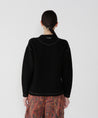 AND WANDER RE WOOL JQ CREW NECK-BLACK