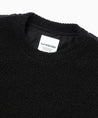 AND WANDER RE WOOL JQ CREW NECK-BLACK