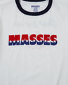 MASSES RINGER T-SHIRT STAR-WHITE NAVY
