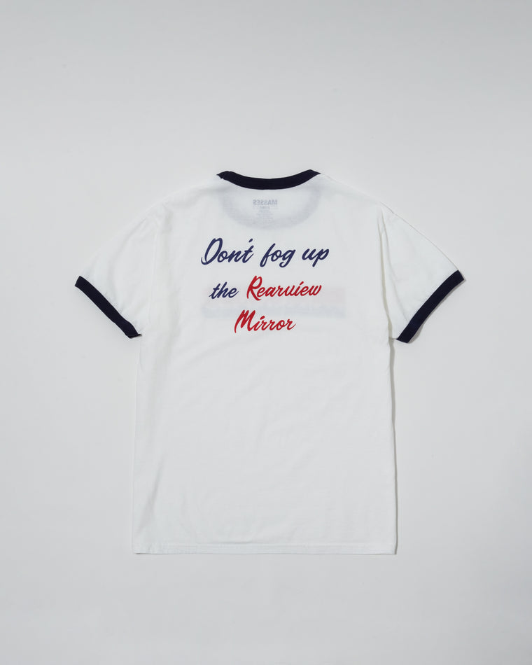 MASSES RINGER T-SHIRT STAR-WHITE NAVY