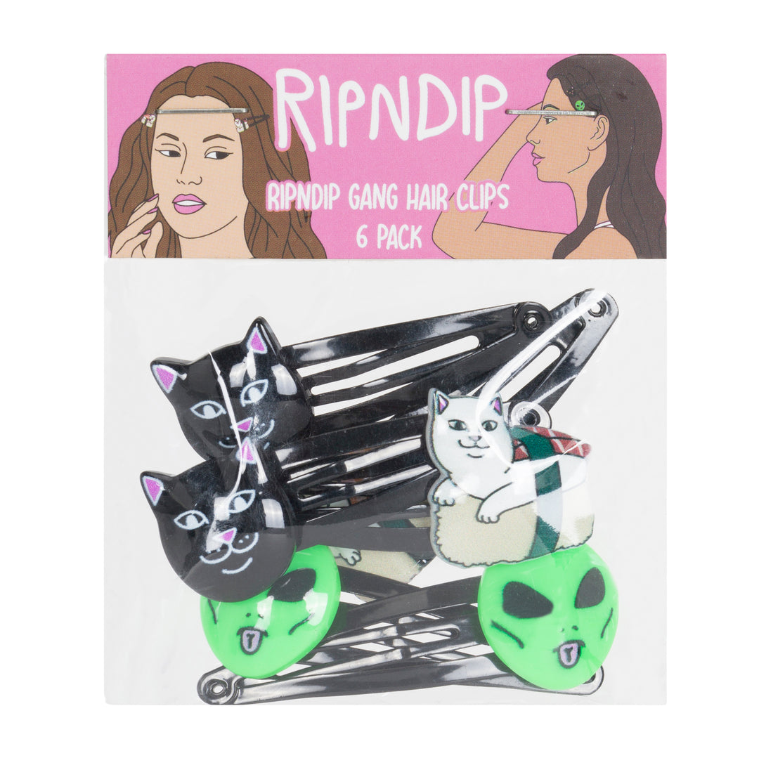 RIPNDIP RIPNDIP GANG HAIR CLIP 6 PACK-MULTI