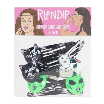 RIPNDIP RIPNDIP GANG HAIR CLIP 6 PACK-MULTI