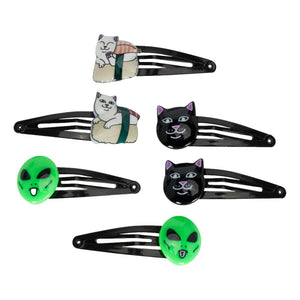 RIPNDIP RIPNDIP GANG HAIR CLIP 6 PACK-MULTI