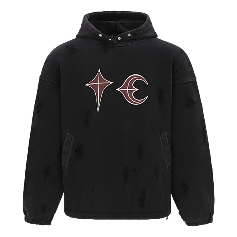 THUG CLUB ROCK HOODIE-BLACK