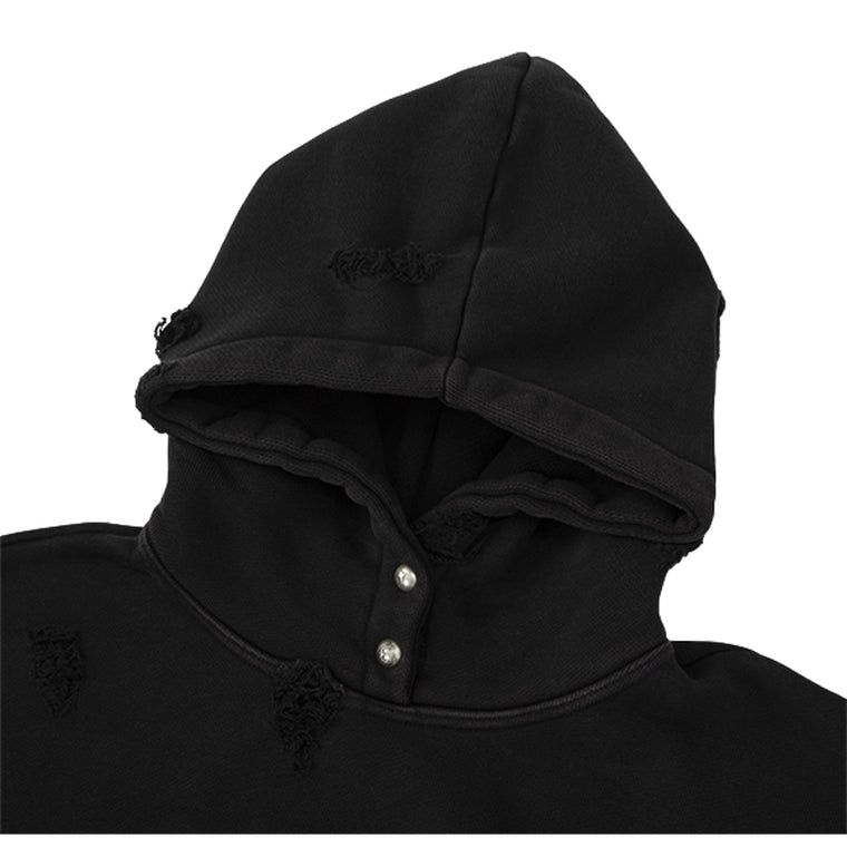 THUG CLUB ROCK HOODIE-BLACK